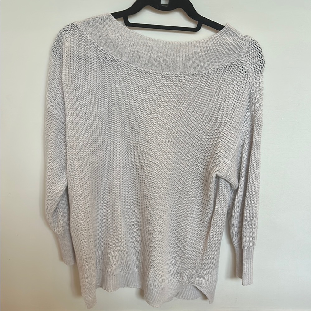 Elegant Gray Women's Sweater